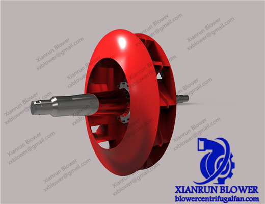 Pabrik Semen Centrifugal Blower Impeller 400mm-3500mm Tahan Aus