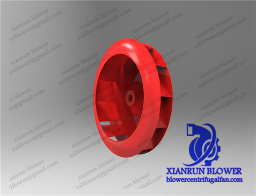Komponen Kipas Sentrifugal Tahan Korosi Roda Impeller