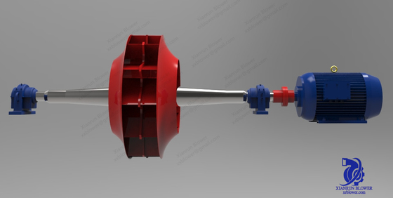 Kipas Sentrifugal Industri Stainless Steel Blower Miring Mundur Untuk Sistem Pendingin