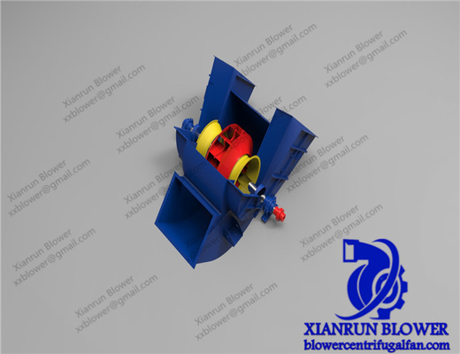 Kipas Sentrifugal Kurva Maju Inlet Ganda, Kipas Draft yang Diinduksi boiler industri
