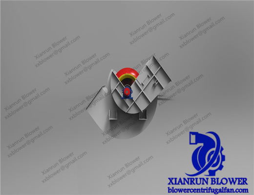 Kipas Sentrifugal Kurva Maju Inlet Ganda, Kipas Draft yang Diinduksi boiler industri