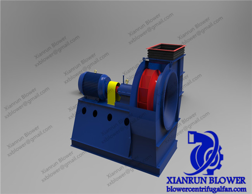 760-2900rpm Kipas Ventilasi Sentrifugal Mundur Melengkung Untuk Boiler