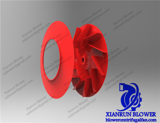 Anti Korosi Q345 Aksesoris Kipas Sentrifugal Impeller Keseimbangan Statis / Dinamis