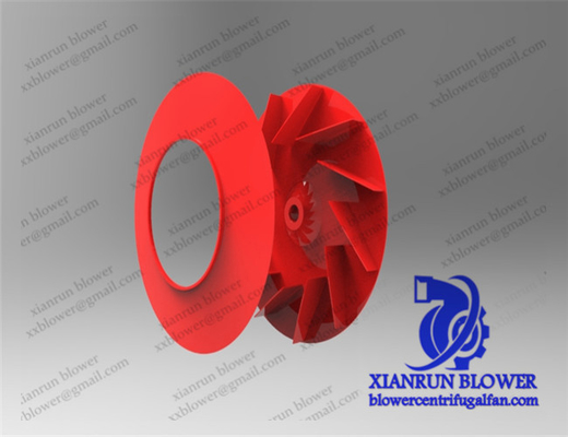 Komponen Kipas Sentrifugal Tahan Korosi Roda Impeller
