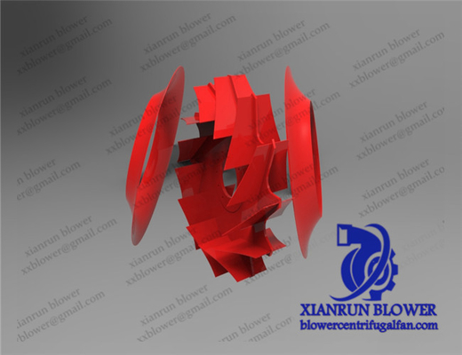 Aksesoris Kipas Sentrifugal Baja Anti Korosi Impeller Melengkung ke Belakang