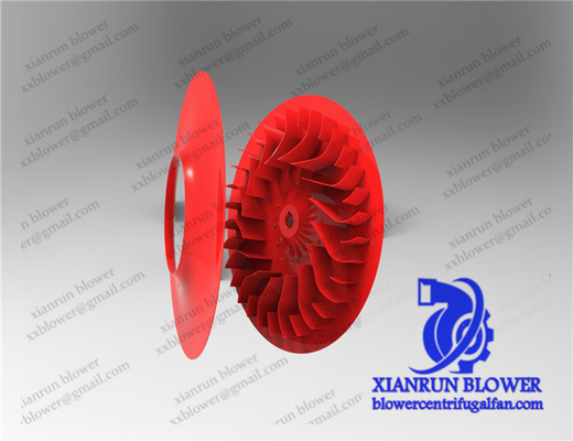 Roda Impeller Kipas Sentrifugal Melengkung ke Belakang Lapisan Anti Korosi