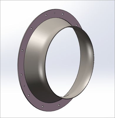 Q345 Bagian Kipas Sentrifugal Airfoil Impeller Peredam Rotor Bearing Cone Rotor Bearing Box