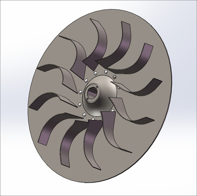 Q345 Bagian Kipas Sentrifugal Airfoil Impeller Peredam Rotor Bearing Cone Rotor Bearing Box