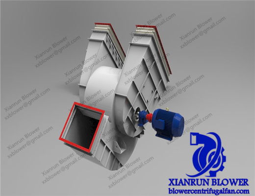 Kipas Ventilasi Sentrifugal Impeller Industri Kebisingan Rendah Garansi 1 Tahun
