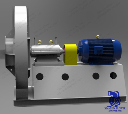 Steel Single Inlet Centrifugal Fan Blower Dengan Coupling Bolt Bearing Box