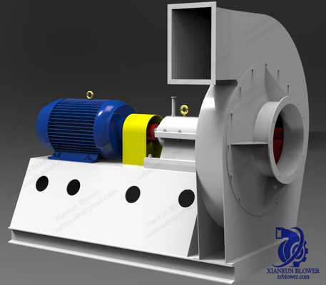 Steel Single Inlet Centrifugal Fan Blower Dengan Coupling Bolt Bearing Box