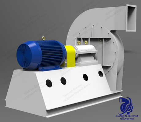 Steel Single Inlet Centrifugal Fan Blower Dengan Coupling Bolt Bearing Box