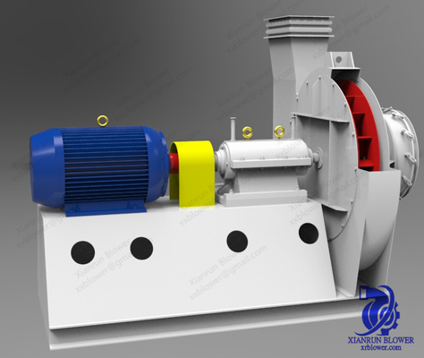 Steel Single Inlet Centrifugal Fan Blower Dengan Coupling Bolt Bearing Box