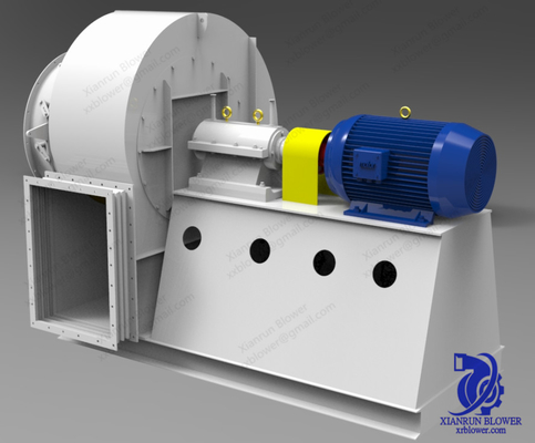 Kipas Sentrifugal Masuk Tunggal Miring ke Belakang 5KW - 350KW ISO 9001 Disetujui