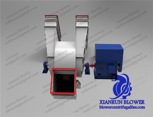 Steel Double Inlet Centrifugal Fan Blower 220V 380V Warna Kustom Garansi 1 Tahun