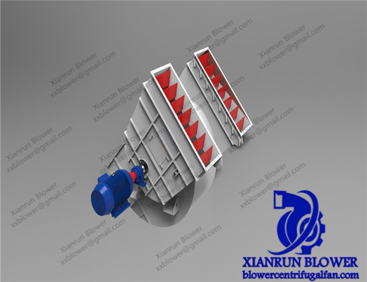 90-3500mm Double Inlet Centrifugal Fan Blower Model F Untuk Produksi Semen