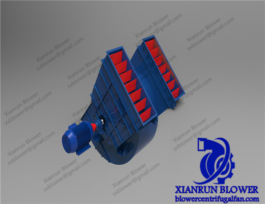 F Model Double Inlet Centrifugal Fan Radial Fan Blower Dengan Motor Penggerak Frekuensi Variabel