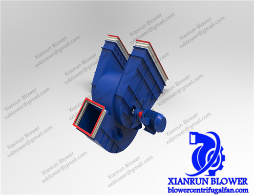 660V Tekanan Tinggi Sentrifugal Blower 316L Stainless Steel Centrifugal Fan Double Inlet